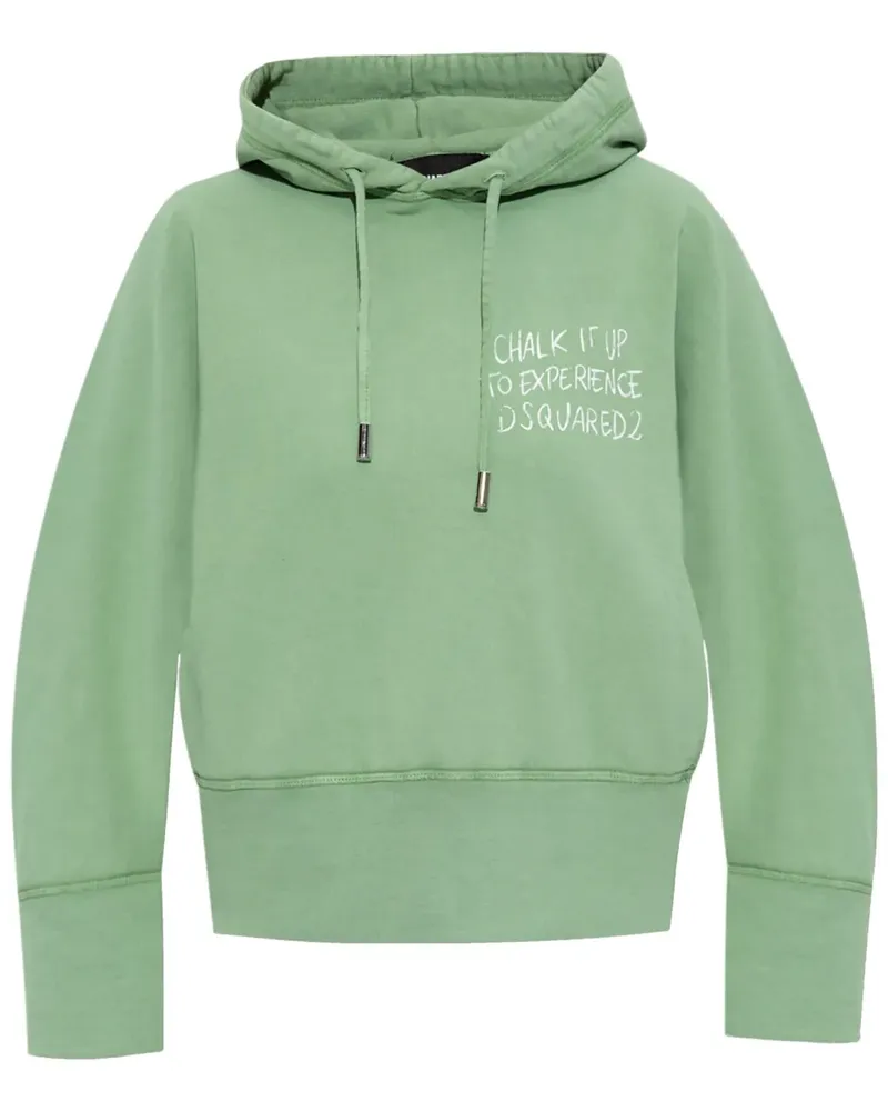 Dsquared2 Hoodie mit Textdetail - Grün Grün
