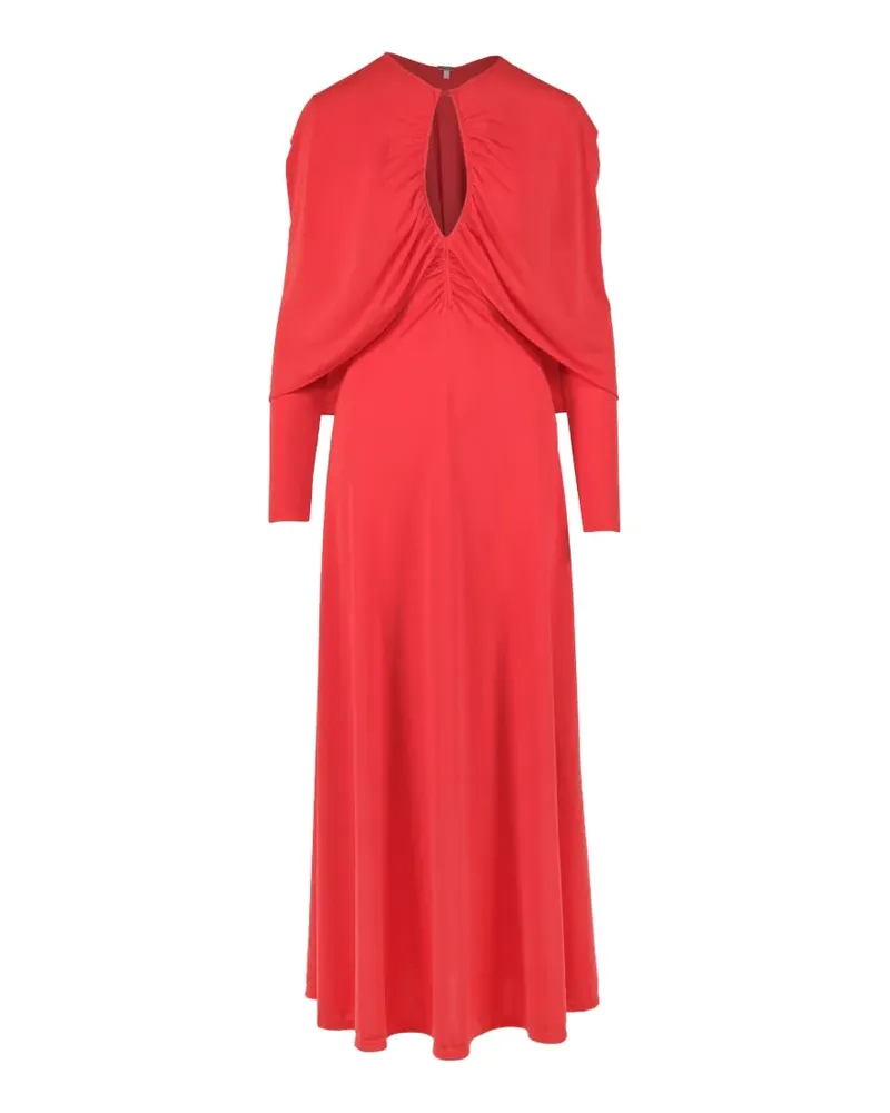 Johanna Ortiz Silent Solstice Maxikleid mit Cape - Rot Rot