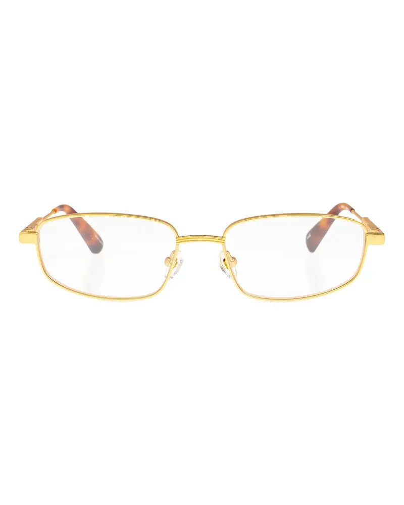 Jacquemus Brille mit eckigem Gestell - Braun Braun