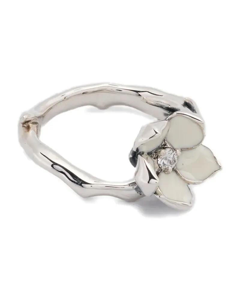 Shaun Leane Sterlingsilber-Ring mit weißen Diamanten Silber