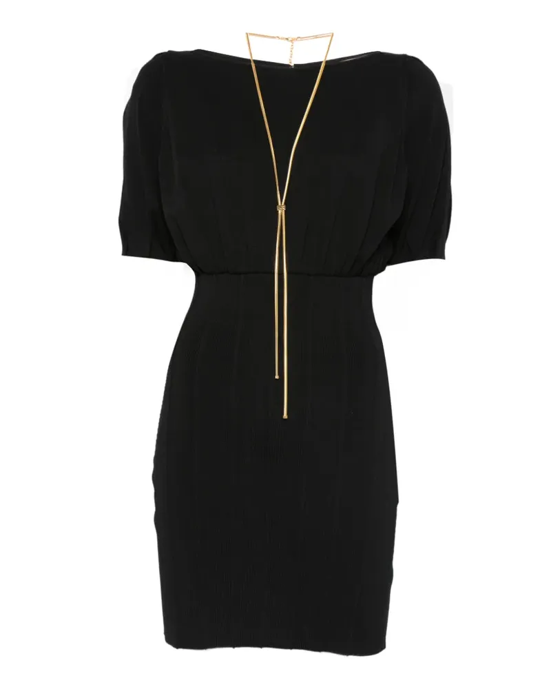 Elisabetta Franchi open-back mini dress - Schwarz Schwarz