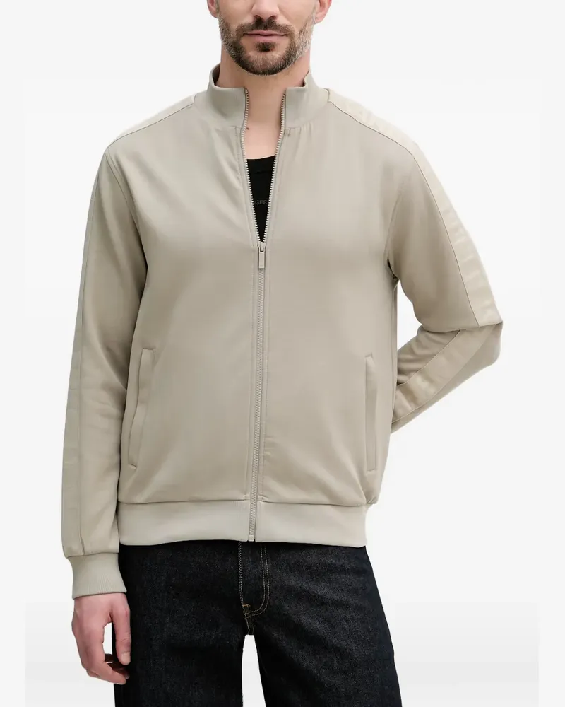 Karl Lagerfeld logo-tape zip-up sweatshirt - Grau Grau