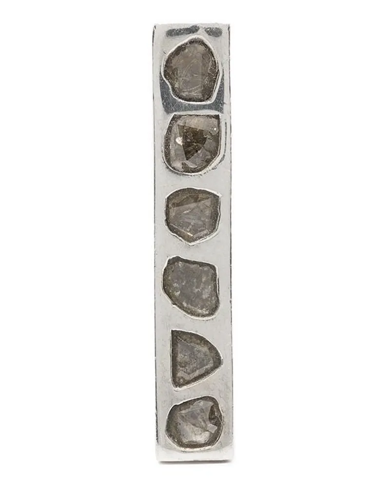 Parts Of Four Silberohrring mit Diamanten Silber
