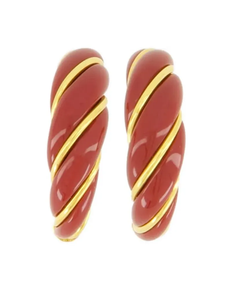 Aurélie Bidermann Diana hoop earrings - Rot Rot