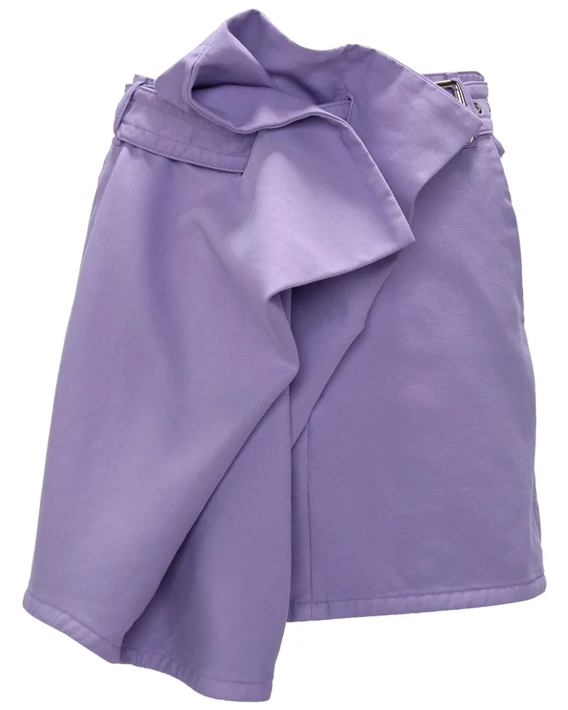 J.W.Anderson Asymmetrisch drapierter Minirock - Violett Violett