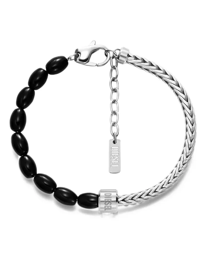 Diesel logo-detail bracelet - Silber Silber