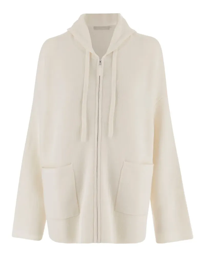 ALLUDE hooded zip cardigan - Nude Nude