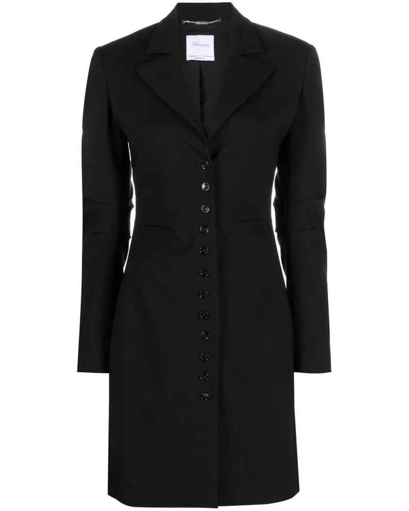 Blumarine Mantel mit fallendem Revers - Schwarz Schwarz