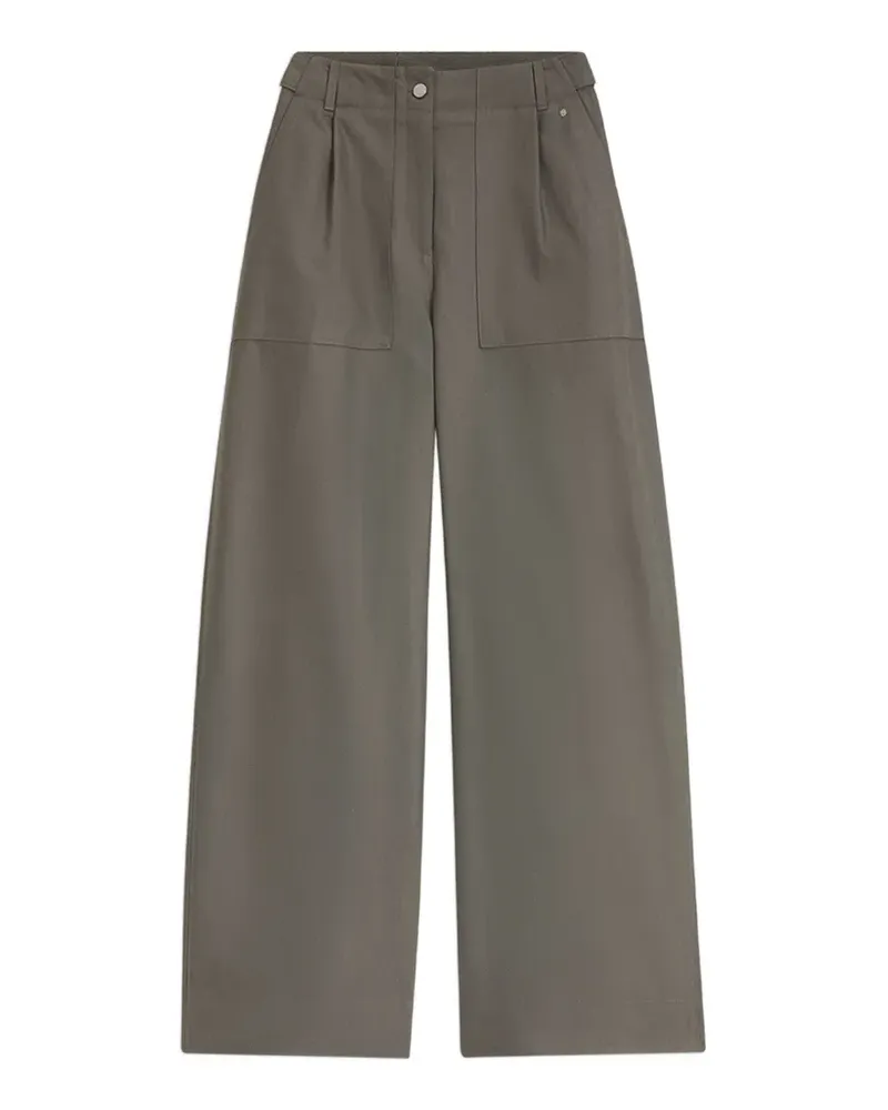 HUGO BOSS Wide-Leg-Hose aus Baumwolldenim - Braun Braun