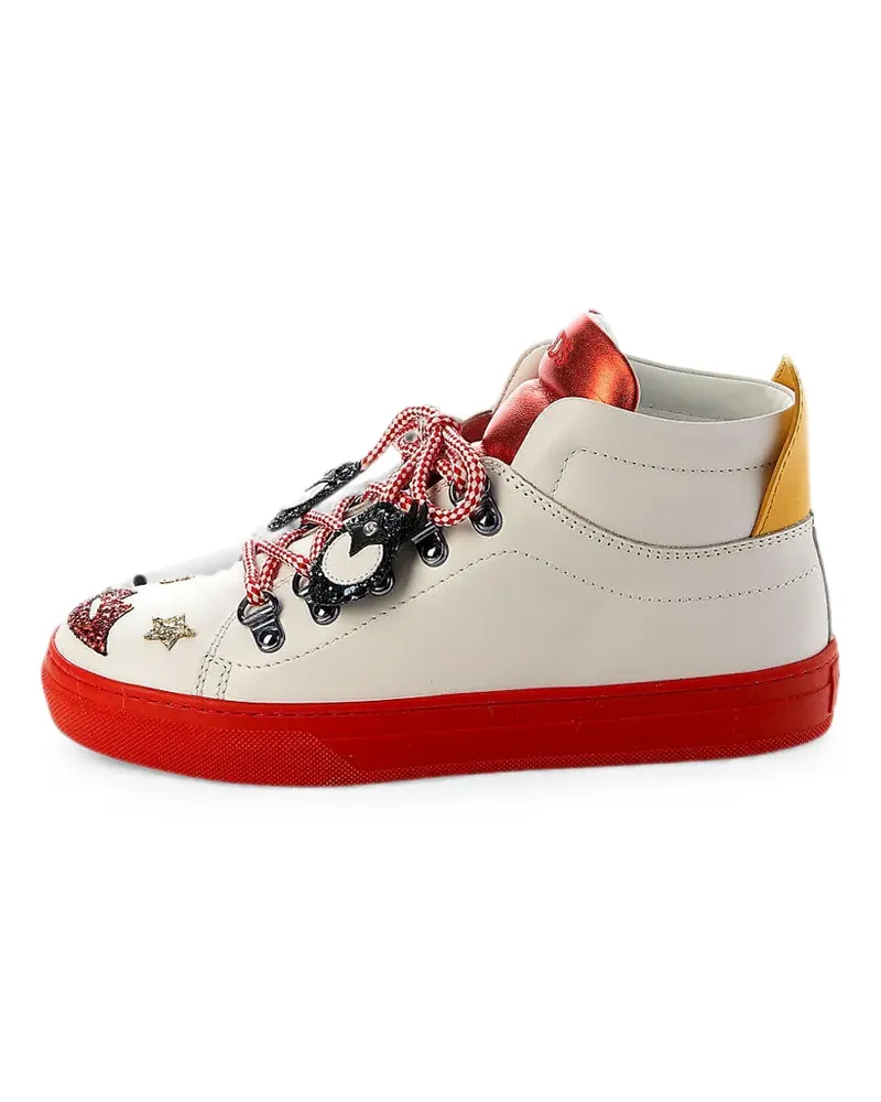 TOD'S x Anna Dello Russo Circus embellished sneakers - Weiß Weiß