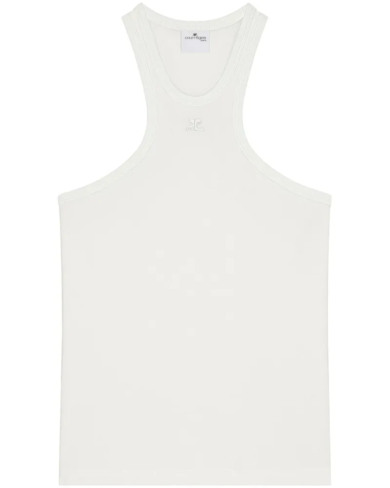 Courrèges Tanktop aus Scuba-Jersey - Weiß Weiß