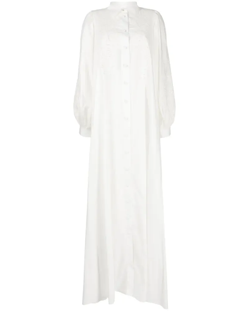 Elie Saab Bestickter Kaftan - Weiß Weiß