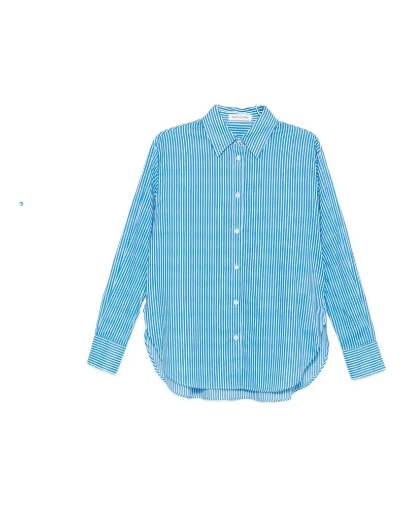 FRANKIE Shop Peri striped button-up shirt - Blau Blau