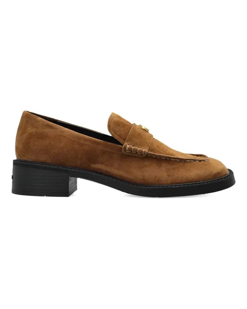 Coach block-heel suede loafers - Braun Braun