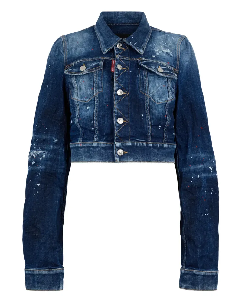Dsquared2 spots wash dean jean jacket - Blau Blau