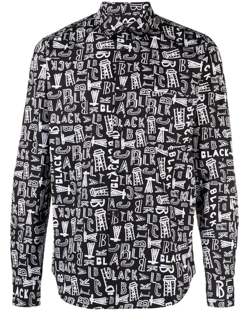 Comme des Garçons Hemd mit Logo-Print - Schwarz Schwarz