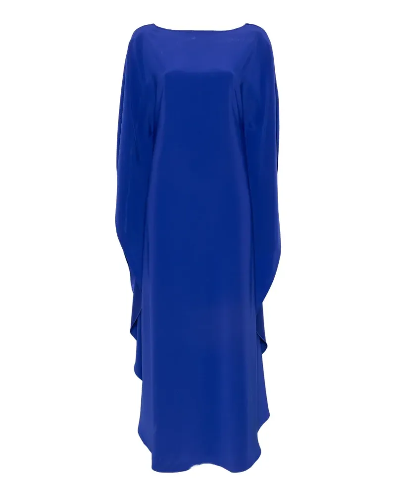 Gianluca Capannolo Iris Maxikleid im Cape-Stil mit Ärmelschlitzen - Blau Blau