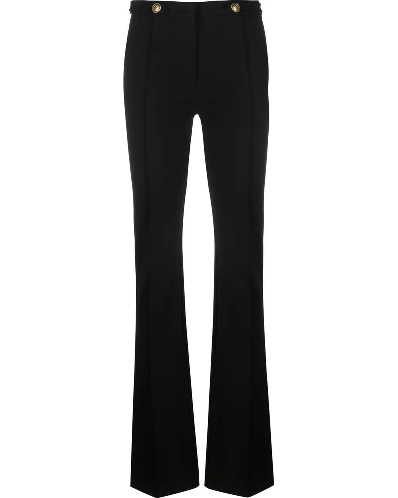 Pinko Ausgestellte High-Waist-Hose - Schwarz Schwarz