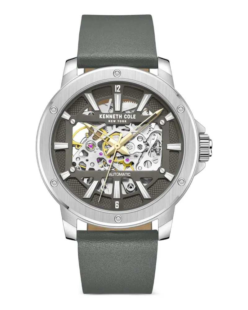 Kenneth Cole skeleton-dial 44mm watch - Grau Grau