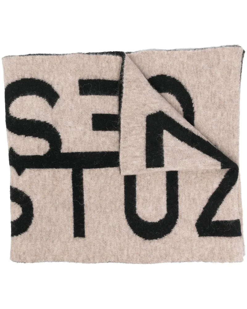 Gestuz Schal mit Logo - Schwarz Schwarz