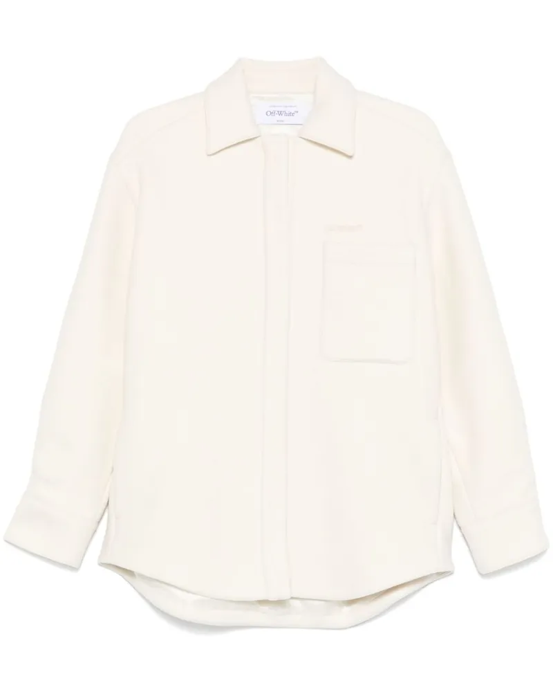 OFF-WHITE Gefütterte Hemdjacke - Weiß Weiß