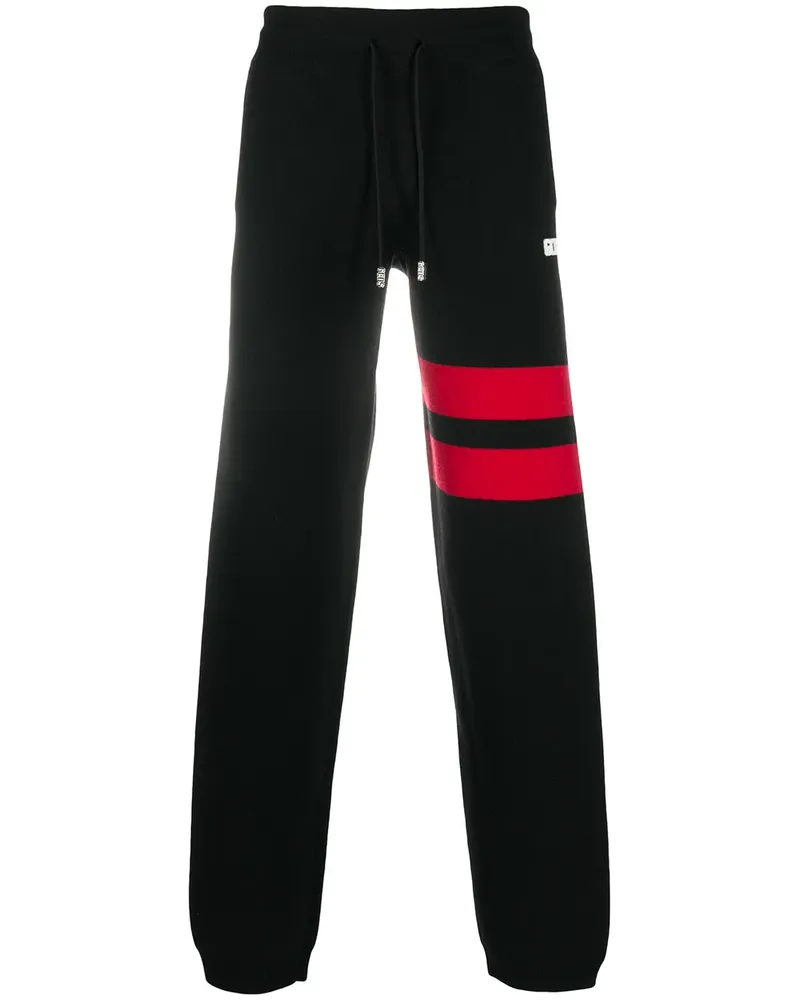 GCDS Jogginghose mit Logo-Schild - Schwarz Schwarz