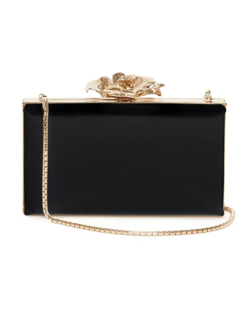 Victoria Beckham Frame Flower Clutch Schwarz