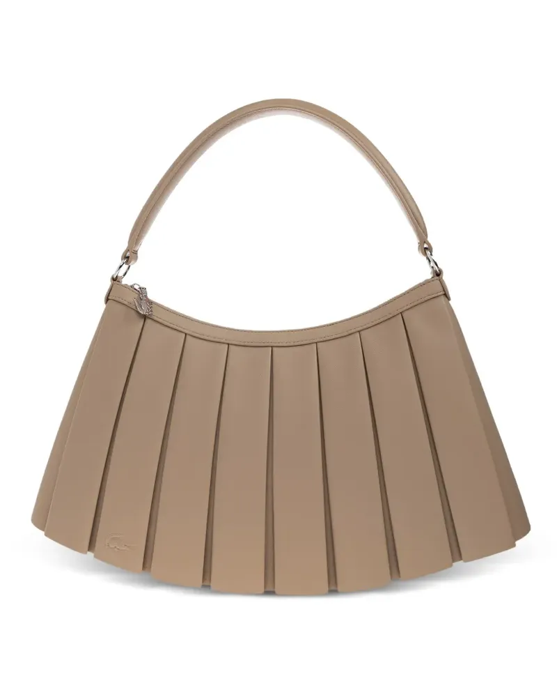 Lacoste logo-detail shoulder bag - Nude Nude