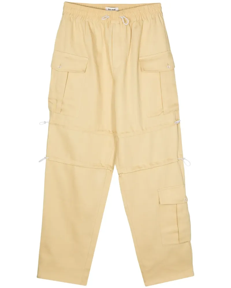 Wales Bonner Cargo-Shorts mit elastischem Bund - Gelb Gelb