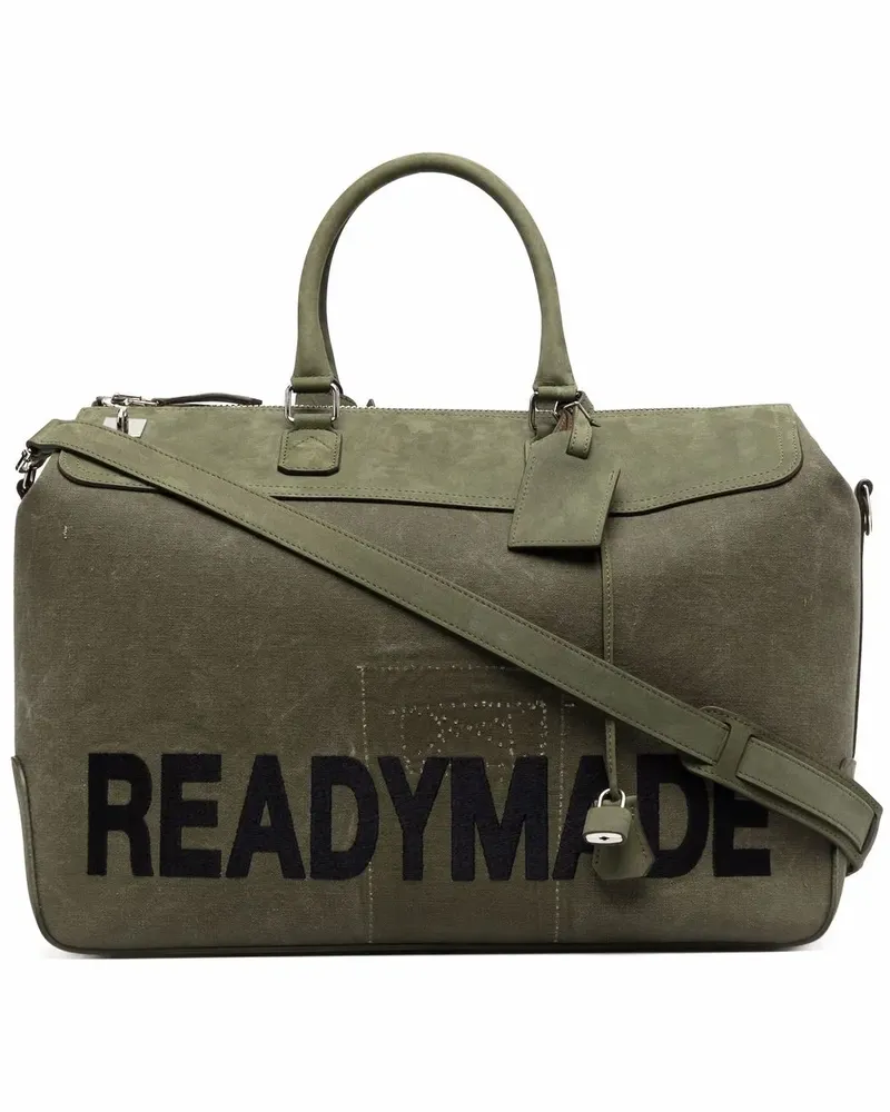 READYMADE Sporttasche mit Logo-Print - Grün Grün