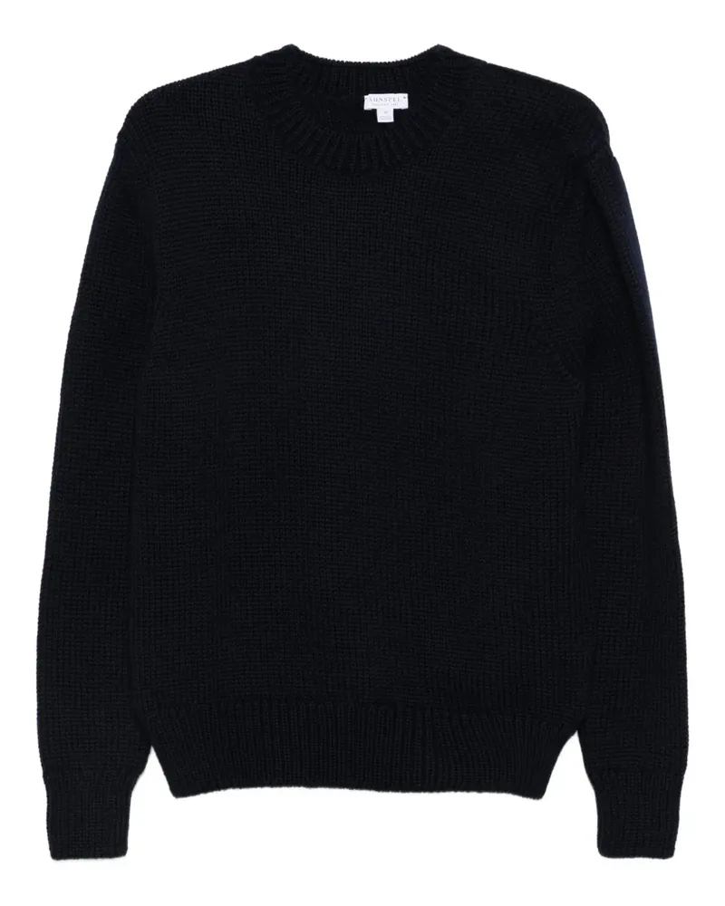 Sunspel Pullover mit Rundhalsausschnitt - Blau Blau