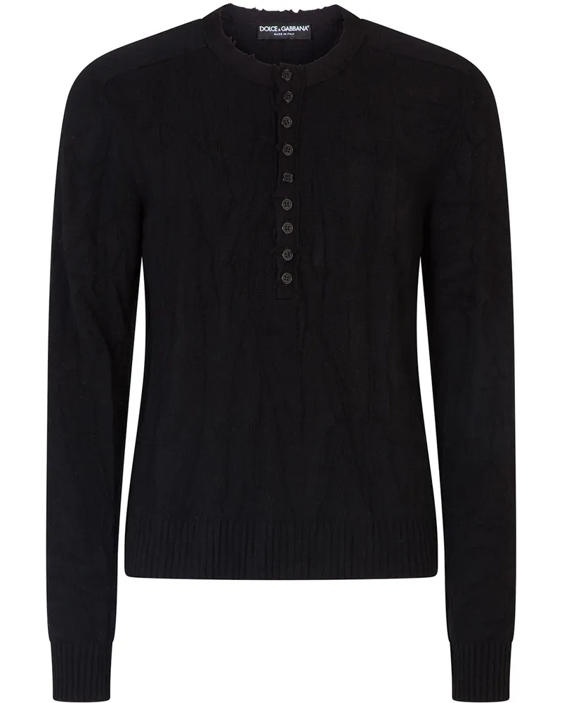 Dolce & Gabbana Gestrickter Pullover - Schwarz Schwarz
