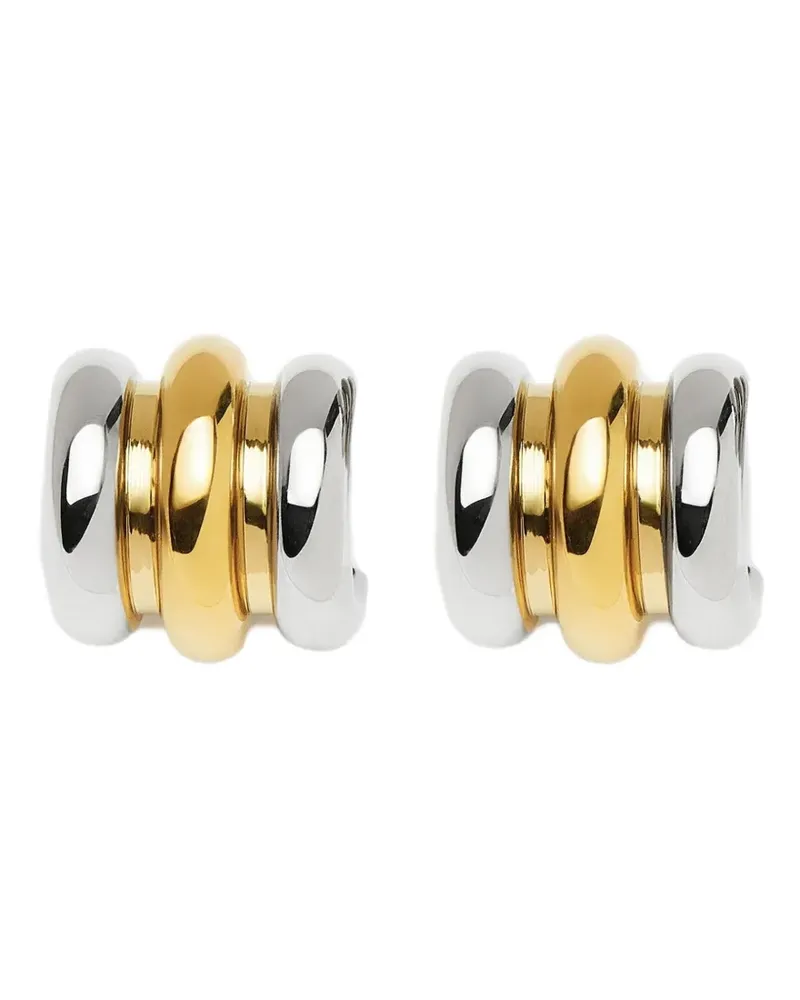 Missoma Triple Ridge Oversized-Creolen - Gold Gold