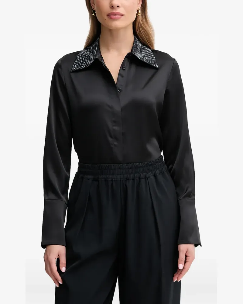 Joseph Ribkoff collar-embellishment shirt - Schwarz Schwarz