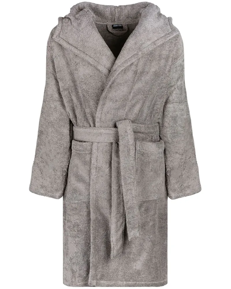 ARMANI/CASA Bademantel aus Baumwolle - Grau Grau