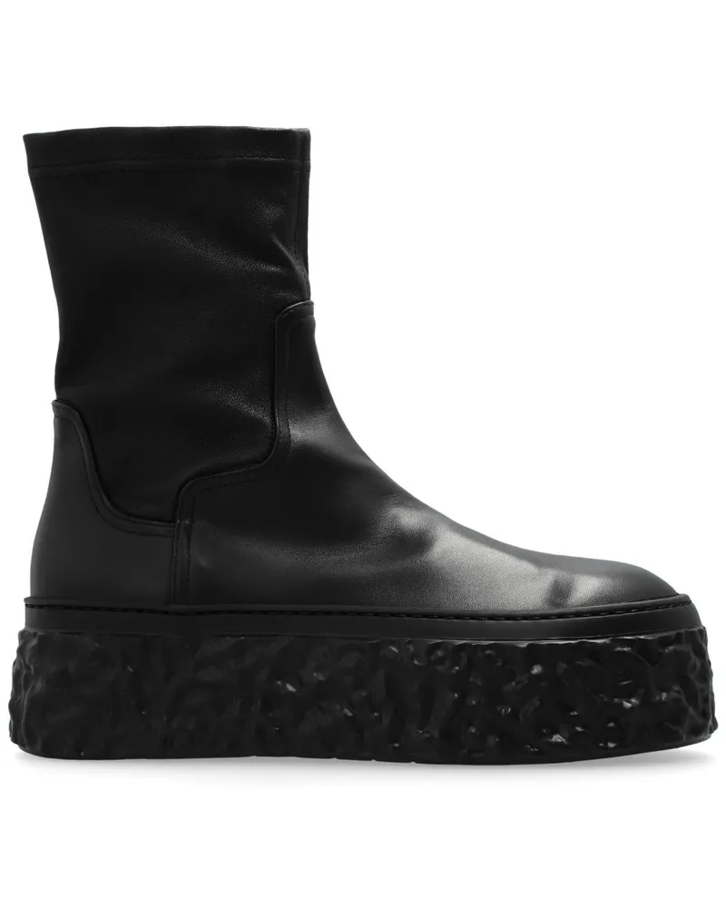 Attilio Giusti Leombruni Stiefeletten mit strukturierter Sohle - Schwarz Schwarz