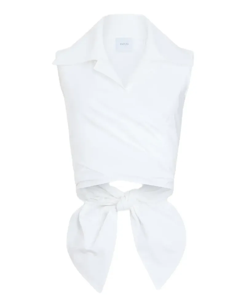 Patou Drapiertes Top - Weiß Weiß