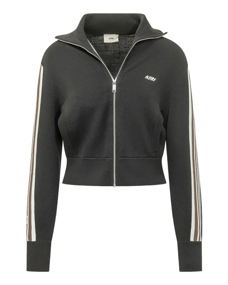 AUTRY side-stripe zip-up sweatshirt - Grau Grau