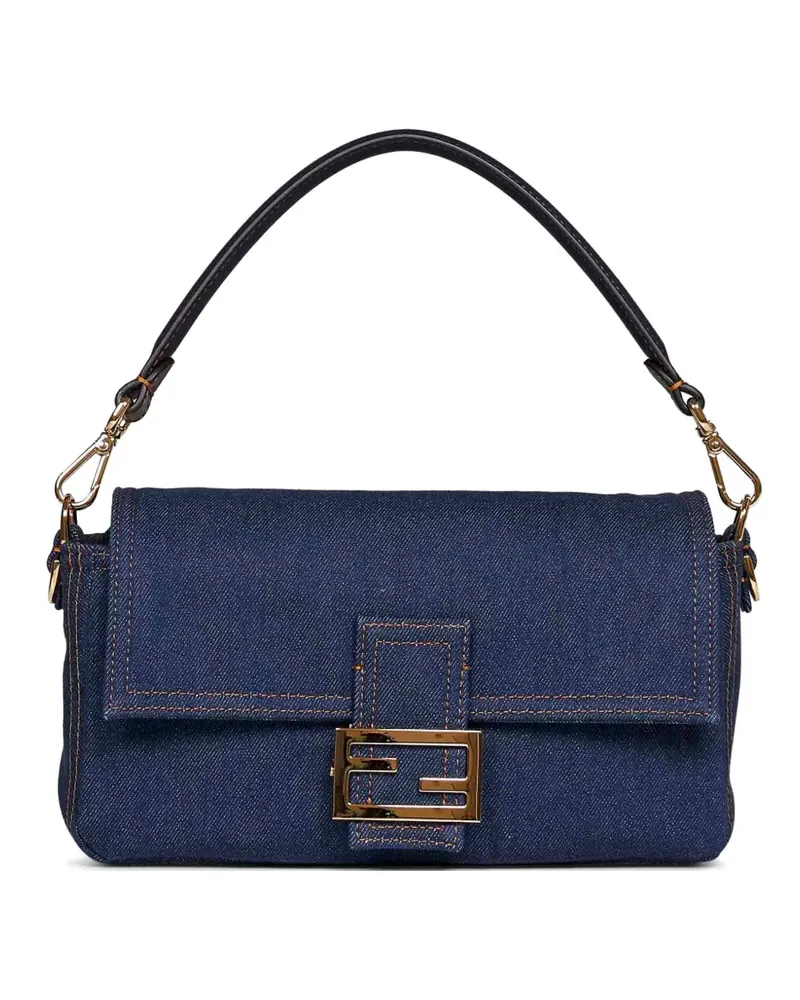 Fendi Baguette reversible denim shoulder bag - Blau Blau