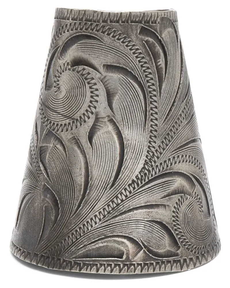 Ralph Lauren Bandana-Ring mit Gravur - Silber Silber