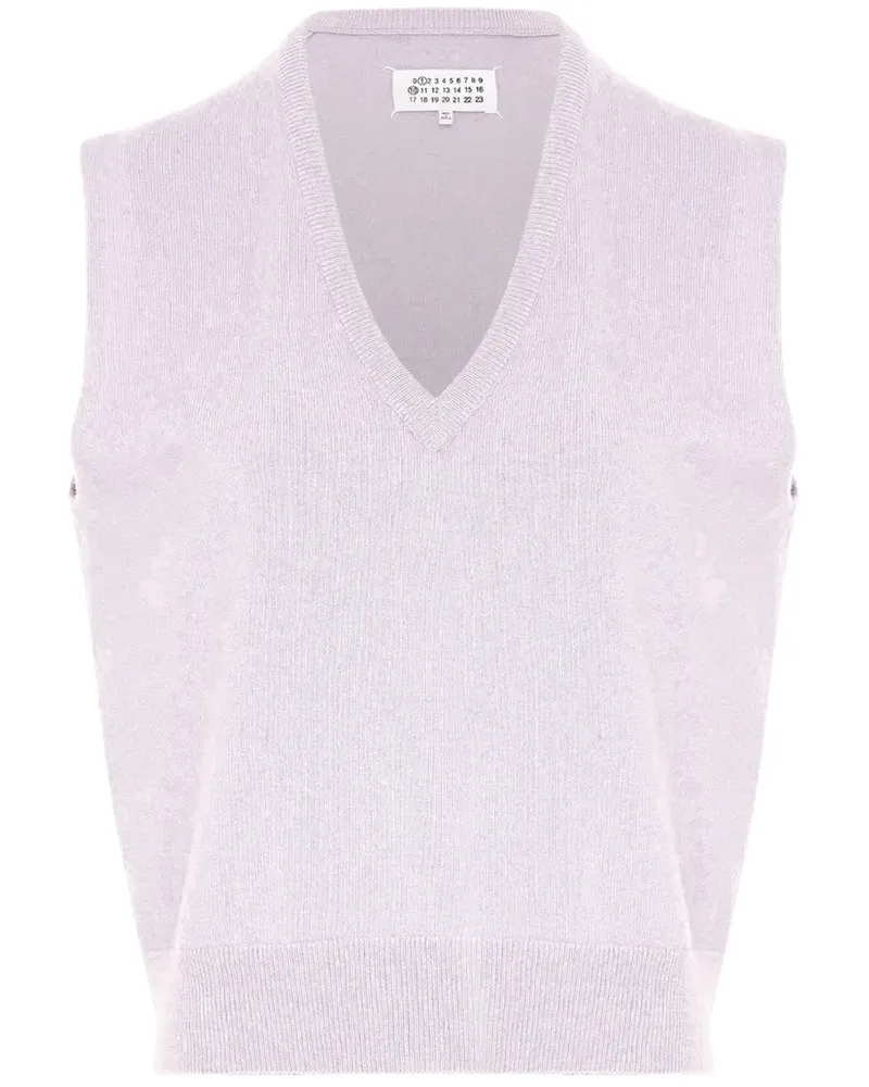 Maison Margiela Gestrickter Pullunder - Grau Grau