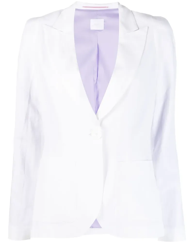 ..,merci Einreihiger Blazer - Weiß Weiß