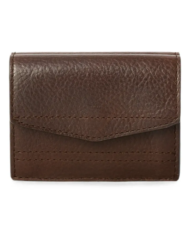 Christophe Lemaire Gear Portemonnaie aus Leder - Braun Braun