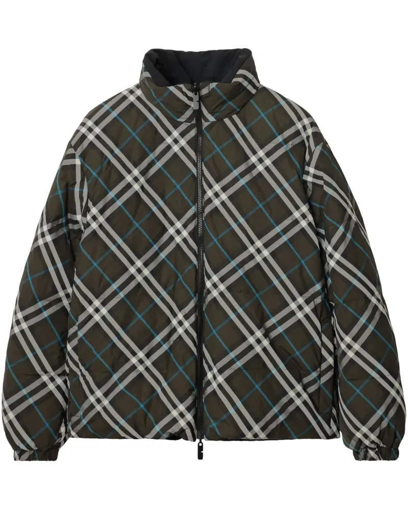 Burberry Wendbare Jacke mit Check - Grün Grün