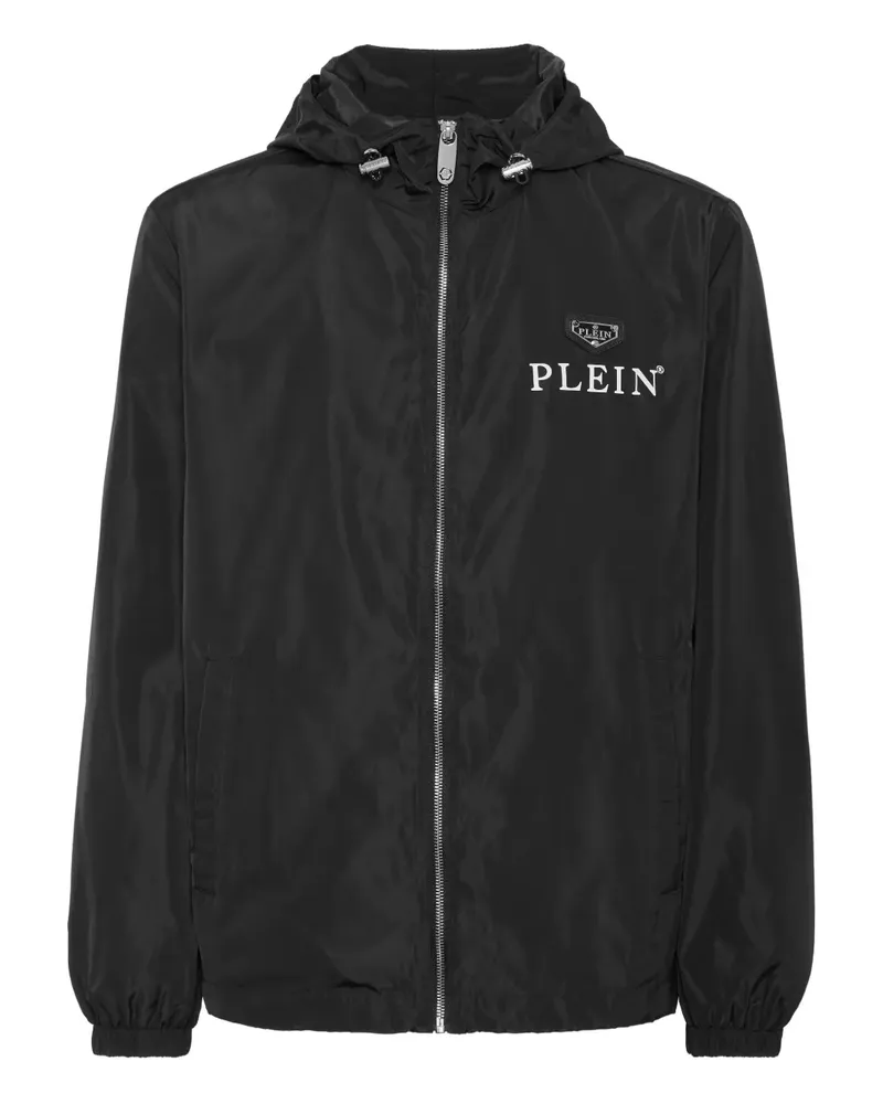 Philipp Plein Kapuzenjacke mit Reißverschluss - Schwarz Schwarz