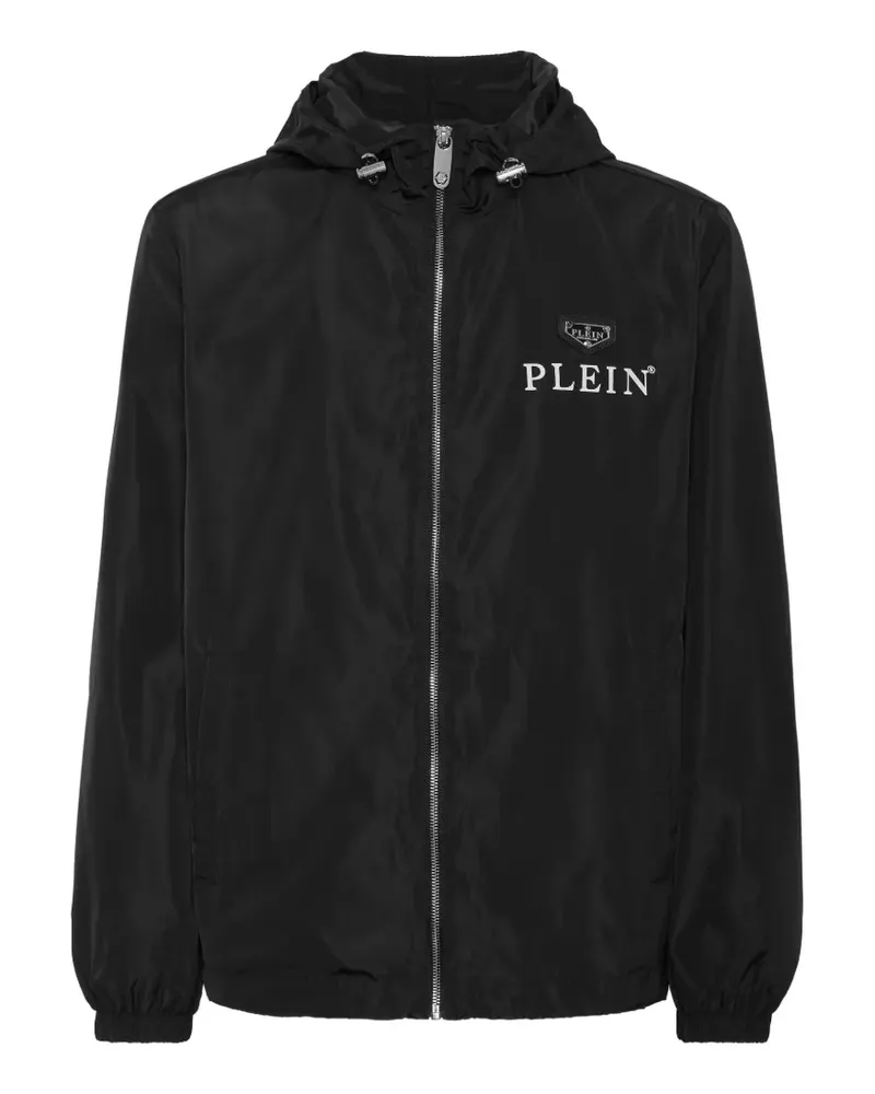 Philipp Plein Kapuzenjacke mit Reißverschluss - Schwarz Schwarz