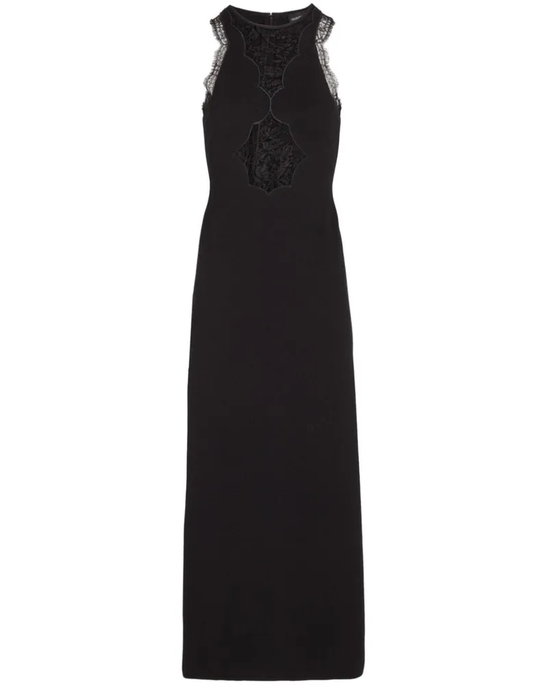 Giambattista Valli Langes Kleid mit Spitzendetail - Schwarz Schwarz