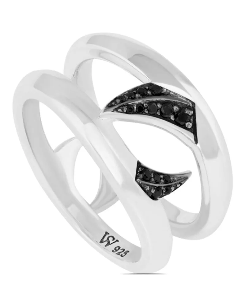 Stephen Webster Double Thorn Ring mit Saphir - Silber Silber