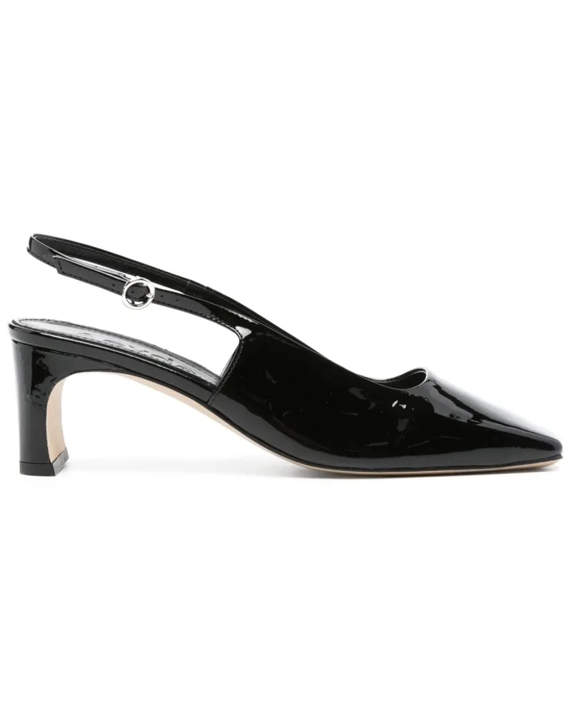 aeyde Pumps aus Lackleder 60mm - Schwarz Schwarz