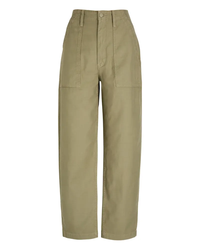 Mother Fangirl Fatigue Flood barrel-leg trousers - Grün Grün